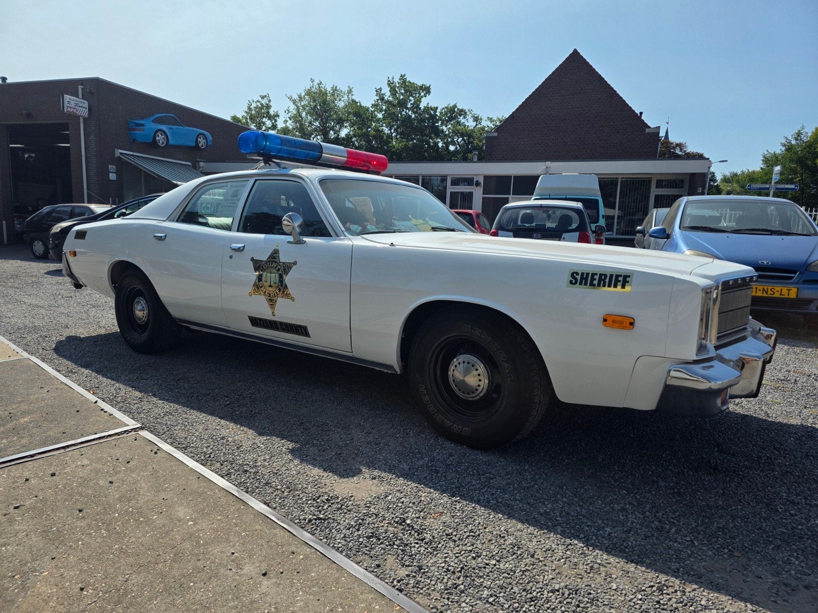 Originele Cop Car Plymouth Fury (1978) + 'General Lee' wagen, Auto's, Automaat, Achterwielaandrijving, Wit, Particulier