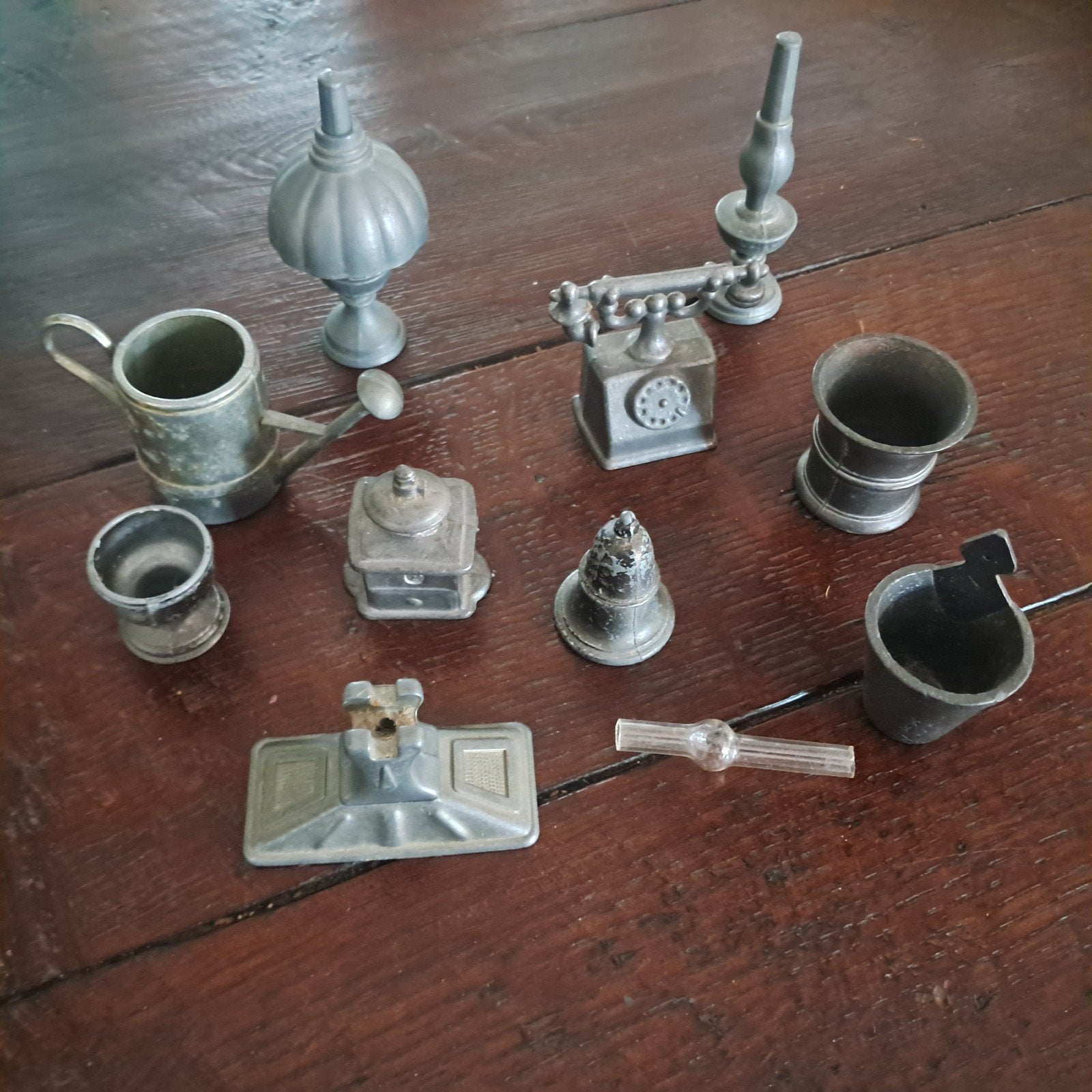 Miniatuur Lood Speelgoed Set - Diverse Oude Figuurtjes, Ophalen of Verzenden, Gebruikt