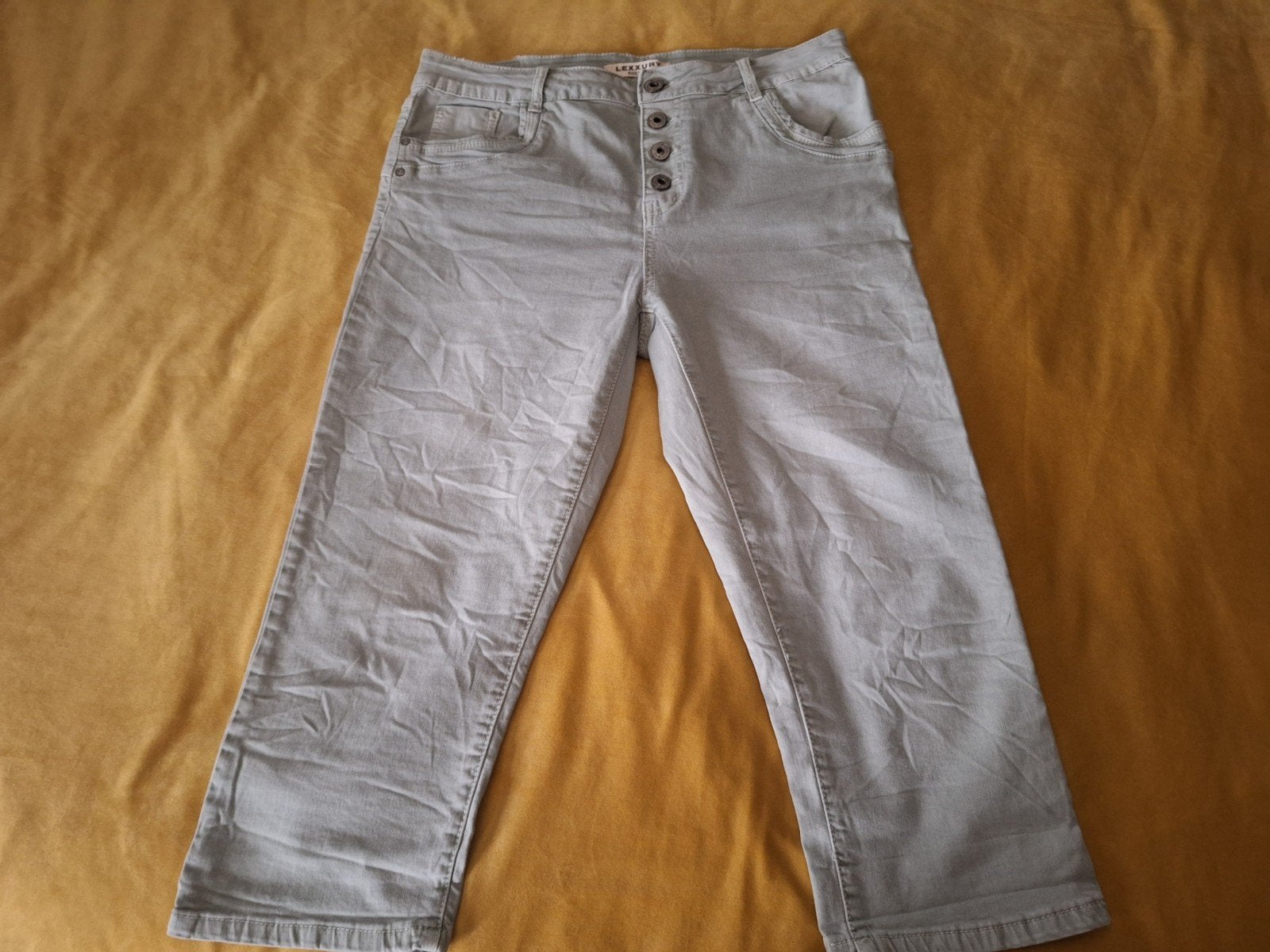 Karostar capribroek mt 38/40 mint groen, Overige kleuren, Ophalen of Verzenden, Zo goed als nieuw, W30 - W32 (confectie 38/40)