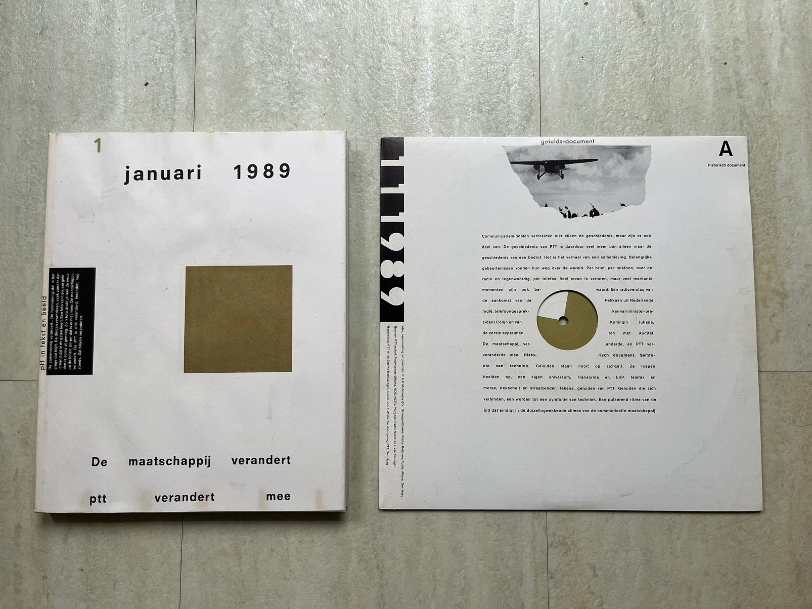 PTT boek met LP uit 1989, Boeken, Ophalen of Verzenden, Zo goed als nieuw, Overige onderwerpen