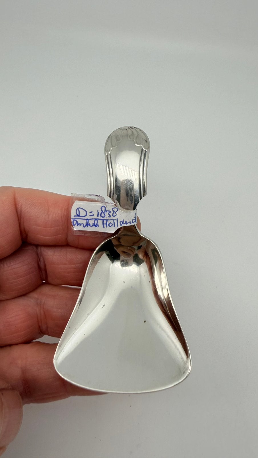 Antiek zwaar zilveren theeschep uit 1838! Lengte: 8,5 cm., Verzenden, Zilver