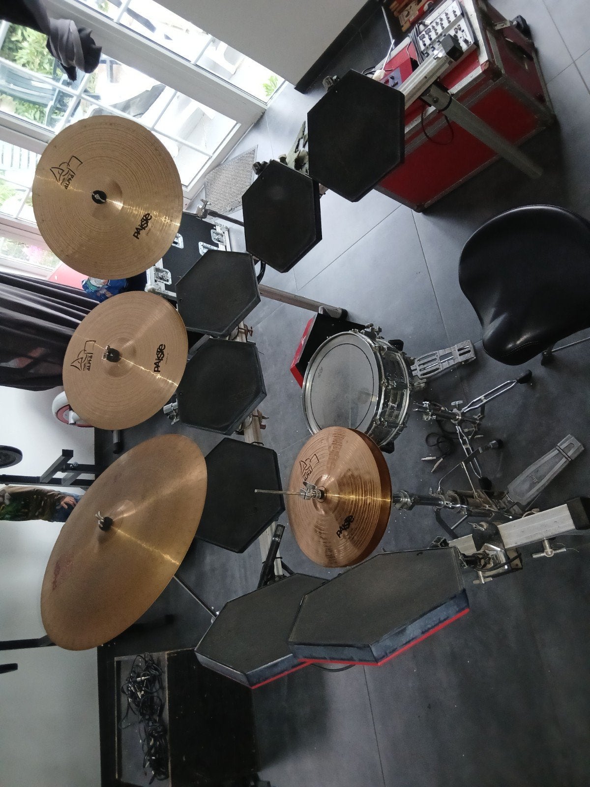 Unieke Vintage Hybride Drumset – Simmons Pads + Clavia ddrum, Ophalen, Gebruikt, Overige merken, Elektronisch
