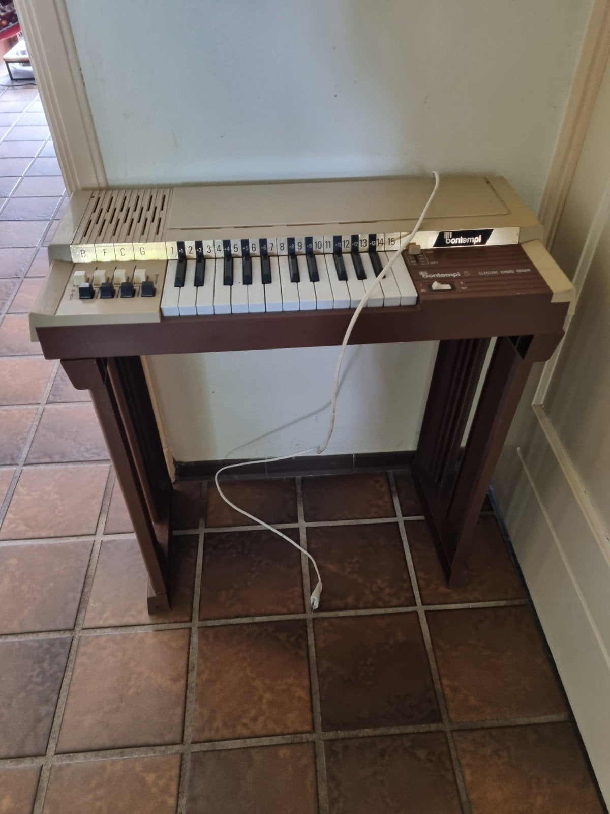 Bontempi Elektrisch Orgel met Standaard - Vintage, Muziek en Instrumenten, Gebruikt, Overige aantallen, Met standaard, Ophalen