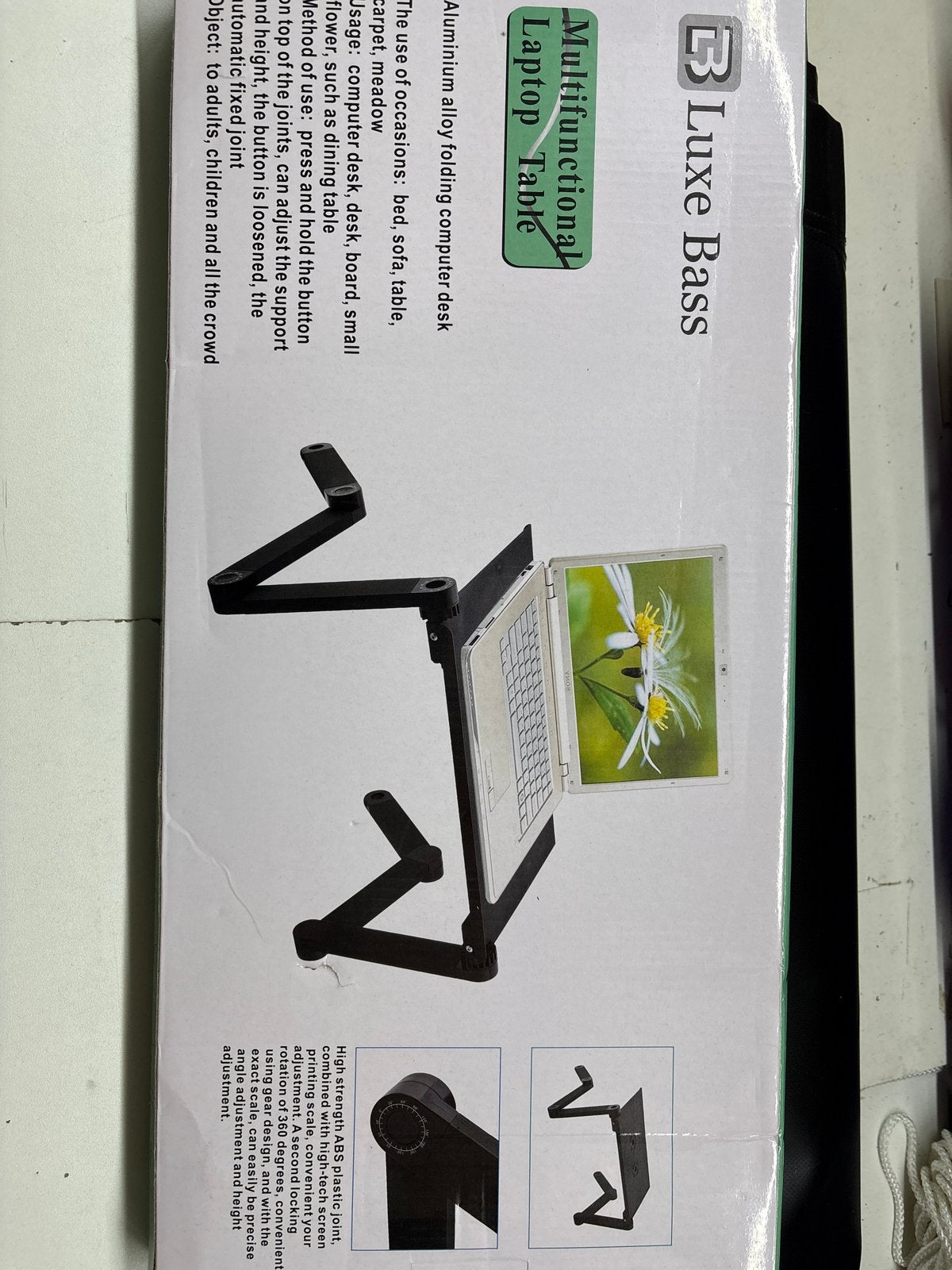 Nieuwe Luxe Bass Multifunctionele Laptop Tafel, Ophalen, Nieuw, In hoogte verstelbaar