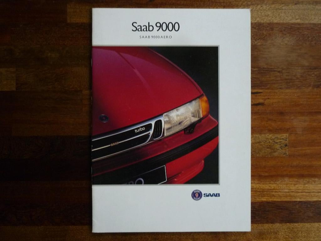 Saab 9000 Aero (1992/1993), Boeken, Auto's | Folders en Tijdschriften, Nieuw, Overige merken, Ophalen of Verzenden