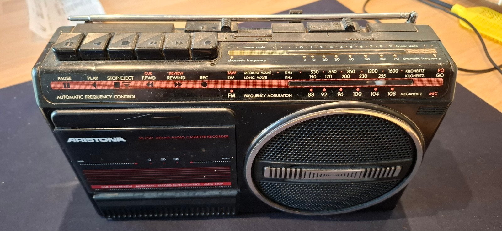 Aristona cassetterecorder, Ophalen