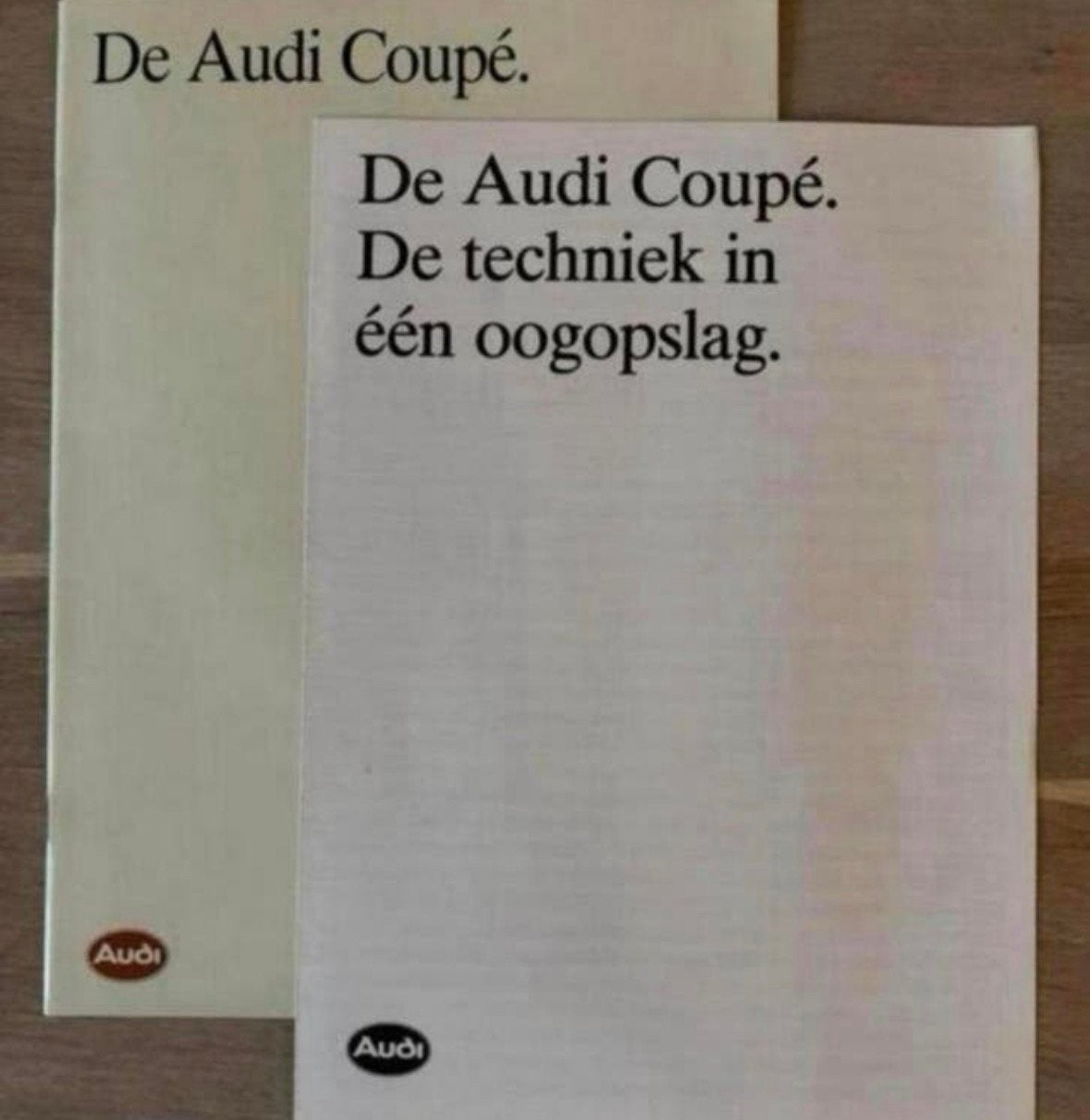 Unieke Audi Coupé  brochure, technisch ‘90/91, Ophalen of Verzenden, Gelezen, Audi