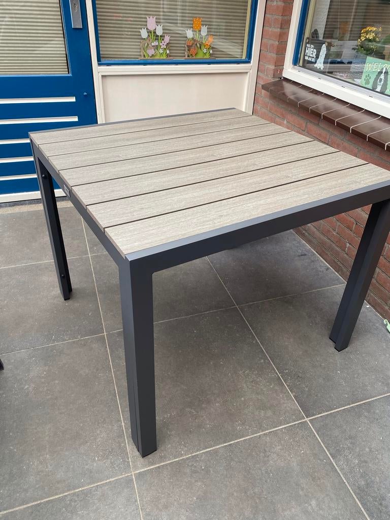 Lifestyle Young Dining tuintafel 92x92 cm, Tuin en Terras, Tuintafels, Ophalen, Nieuw, Vierkant, Aluminium