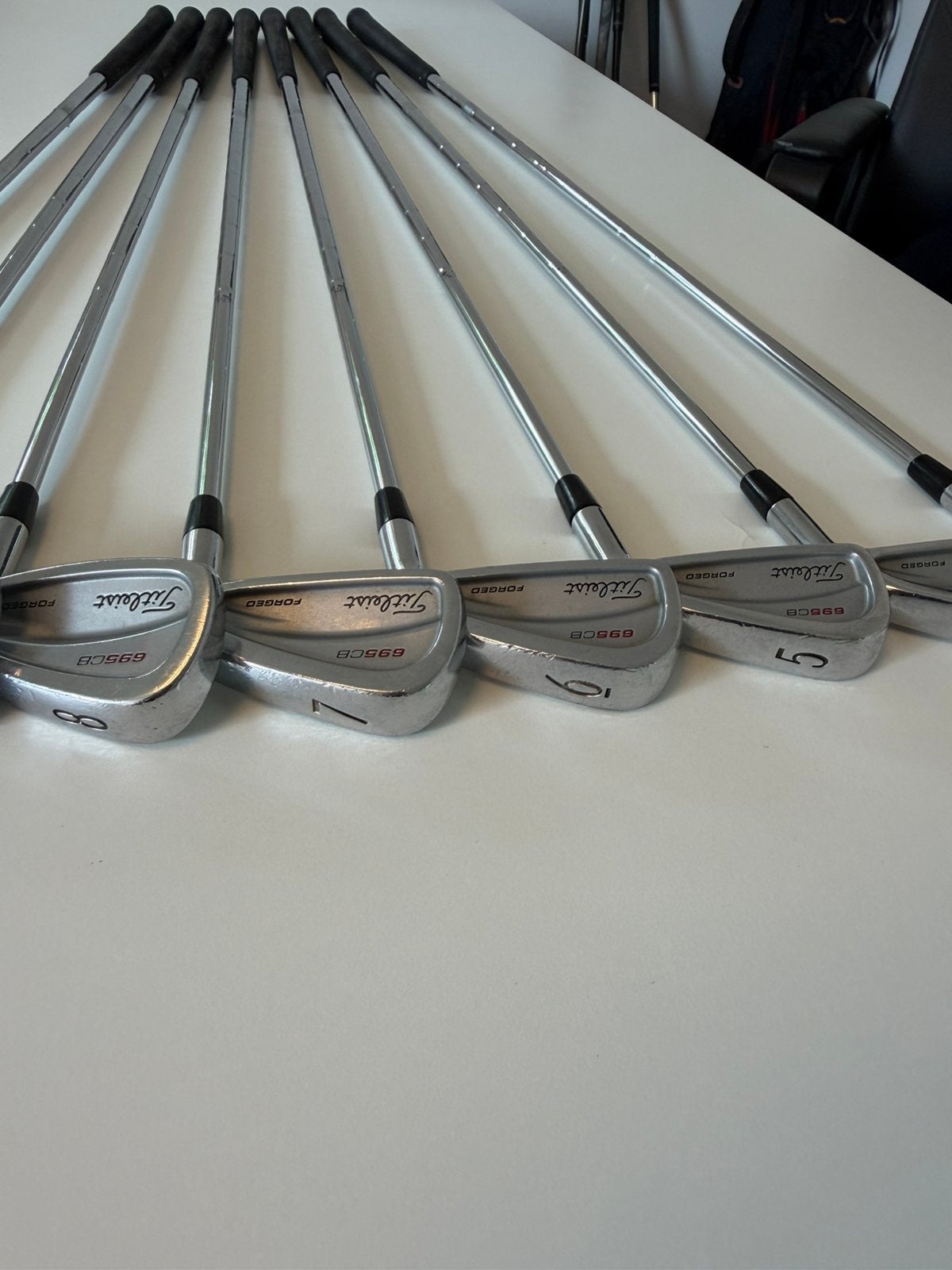Titleist 695CB set P-3 - S flex staal -topstaat - Testen ok!, Overige merken, Set, Gebruikt, -