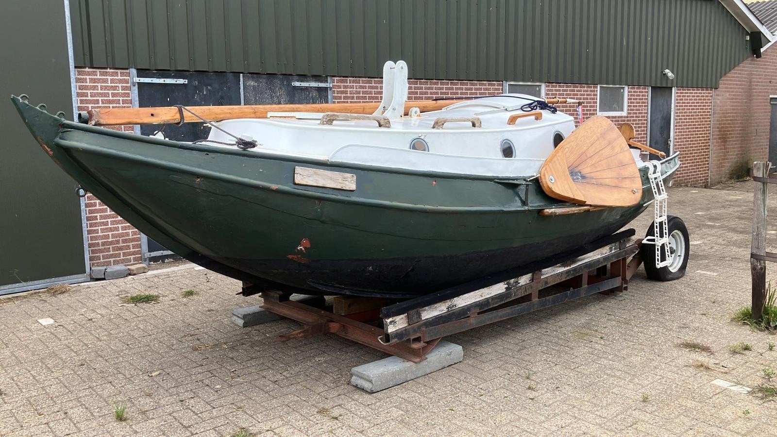 Zeilboot Grundel, rondspant, platbodem MOET WEG!, Ophalen