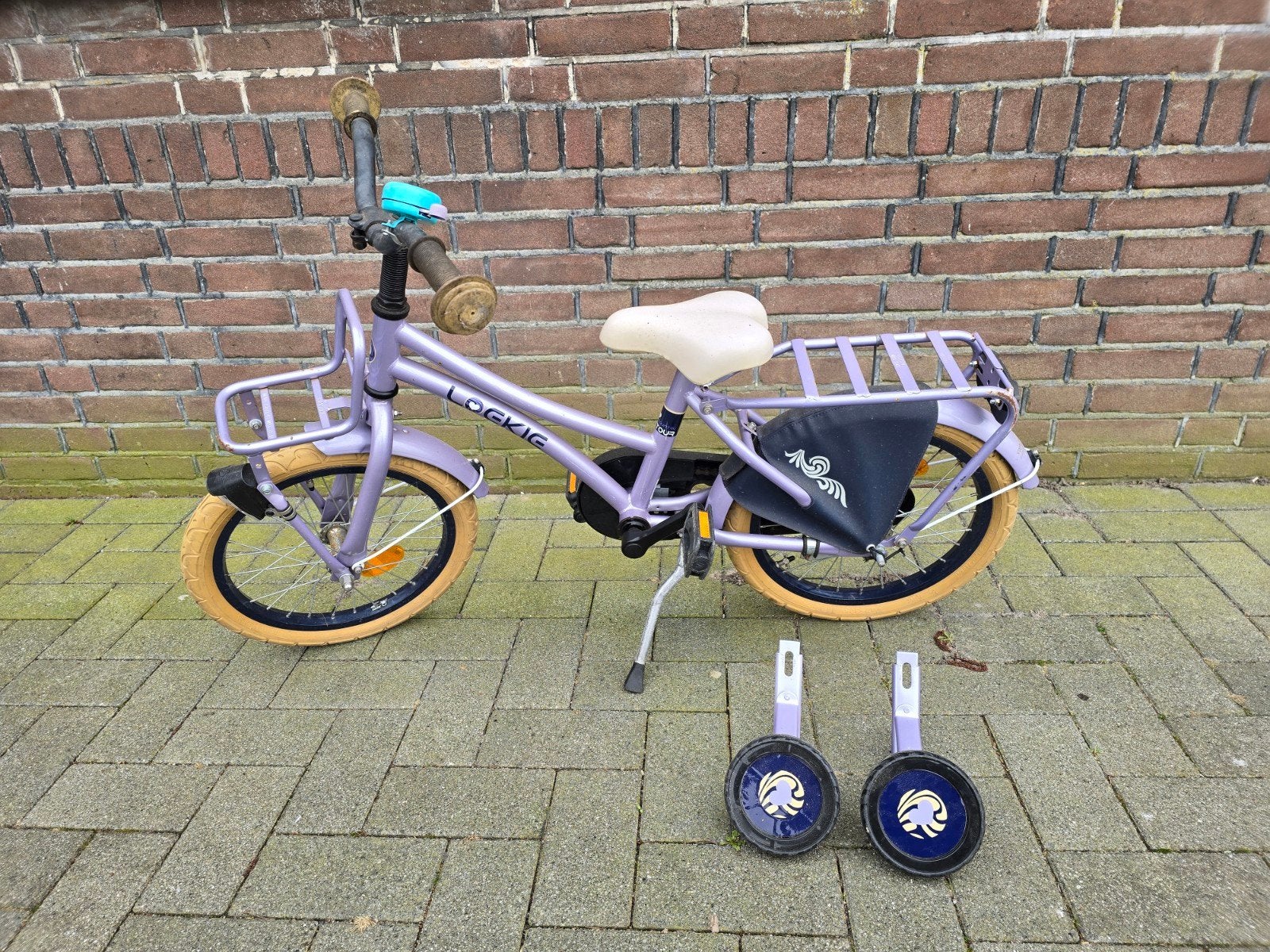 Loekie Country Tour meisjes fiets 16 inch kinderfiets, Ophalen, Terugtraprem, Zijwieltjes, Loekie