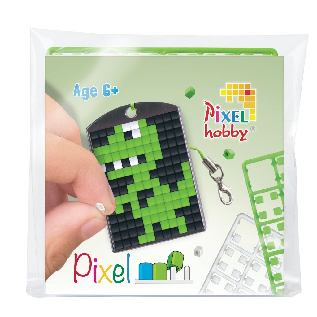 Pixelhobby medaillon startset dino sleutelhanger 23109, ., Dieren, Nieuw, Ophalen of Verzenden