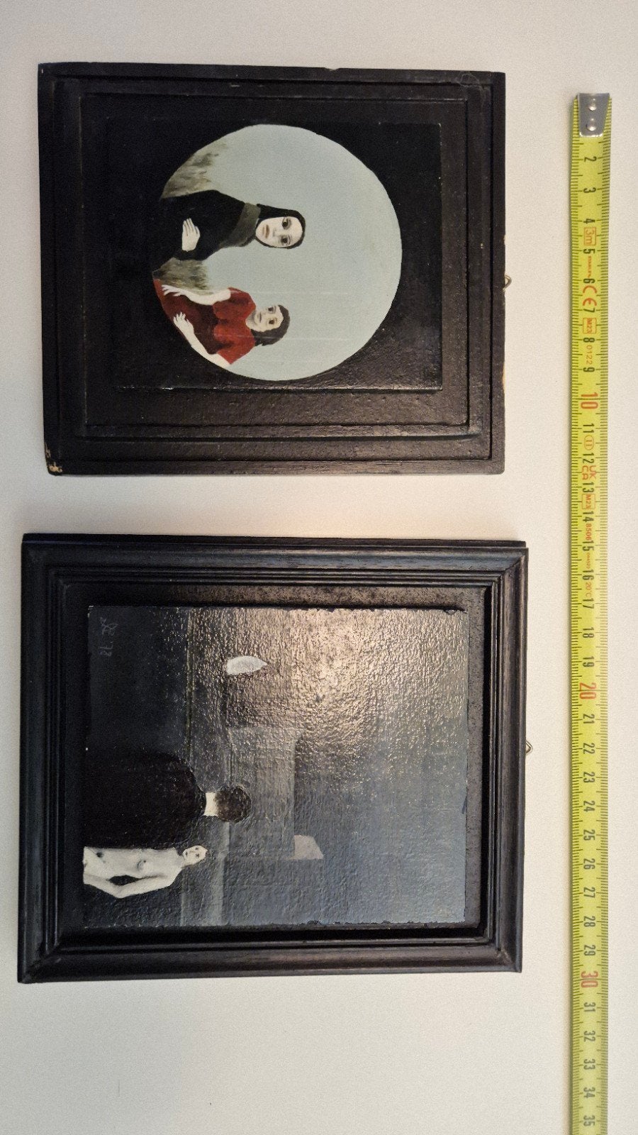 2 schilderijtjes van Louis Oetelmans, Ophalen of Verzenden
