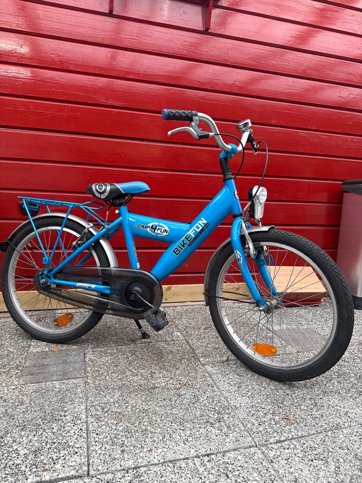 Blauwe kinderfiets - Jump4Fun Bikefun