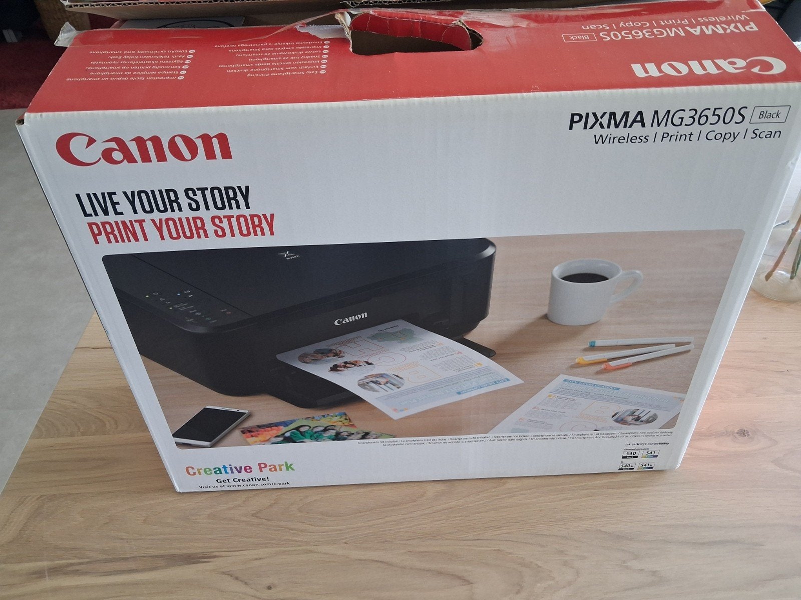 Canon PIXMA MG3650S All-in-One Printer - Nieuw in doos, Ophalen, Kleur printen, Canon, Inkjetprinter