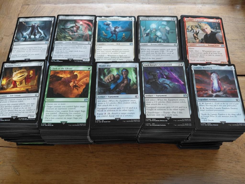 Final fantasy mtg kaarten magic the gathering, Verzenden, Zo goed als nieuw, Meerdere kaarten