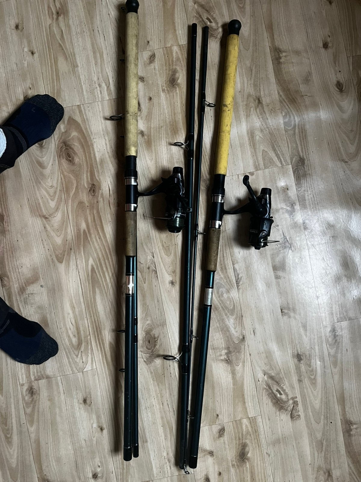 2 Albetros karperhengel met molens, Ophalen, Werphengel