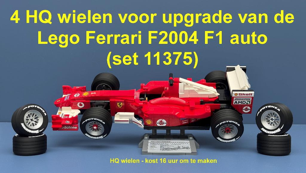 Custom made HQ wielen voor Ferrari F1 auto van M. Schumacher, Ophalen of Verzenden, Nieuw