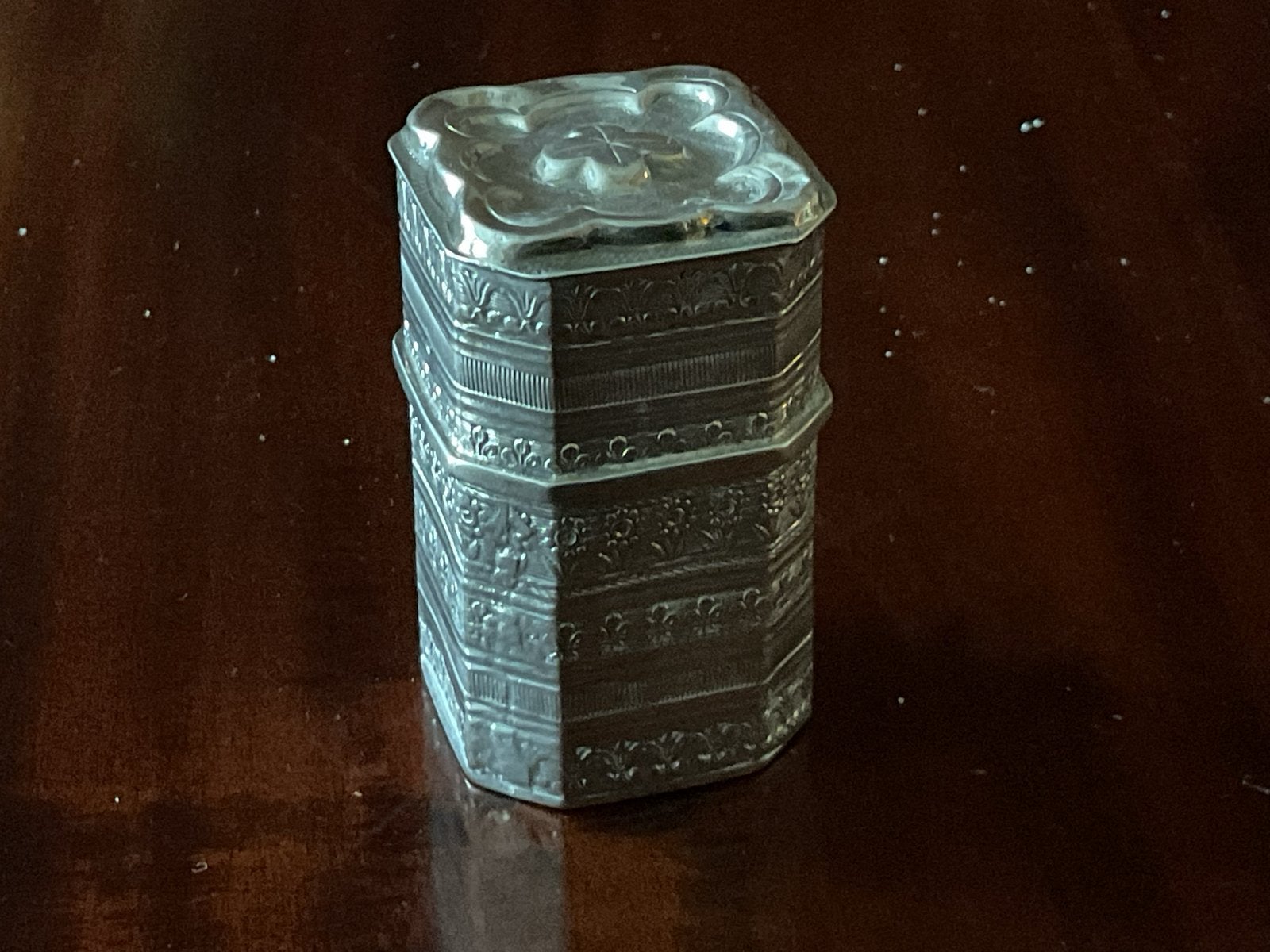 Antiek Zilveren Loderein Doosje - Jaar 1884, Verzenden, Zilver