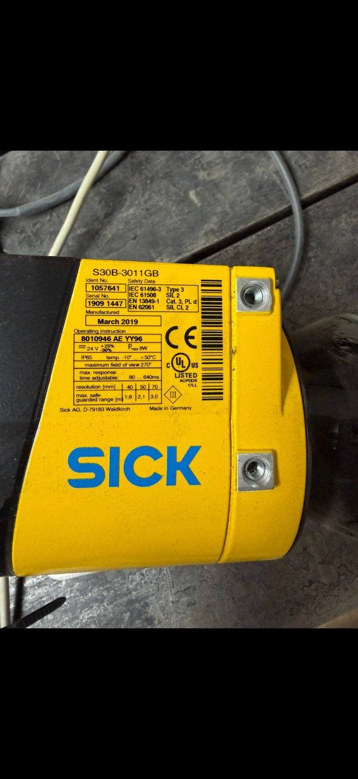 Sick S30B Laserscanner, Hobby en Vrije tijd, Elektronica-componenten, Ophalen, Gebruikt
