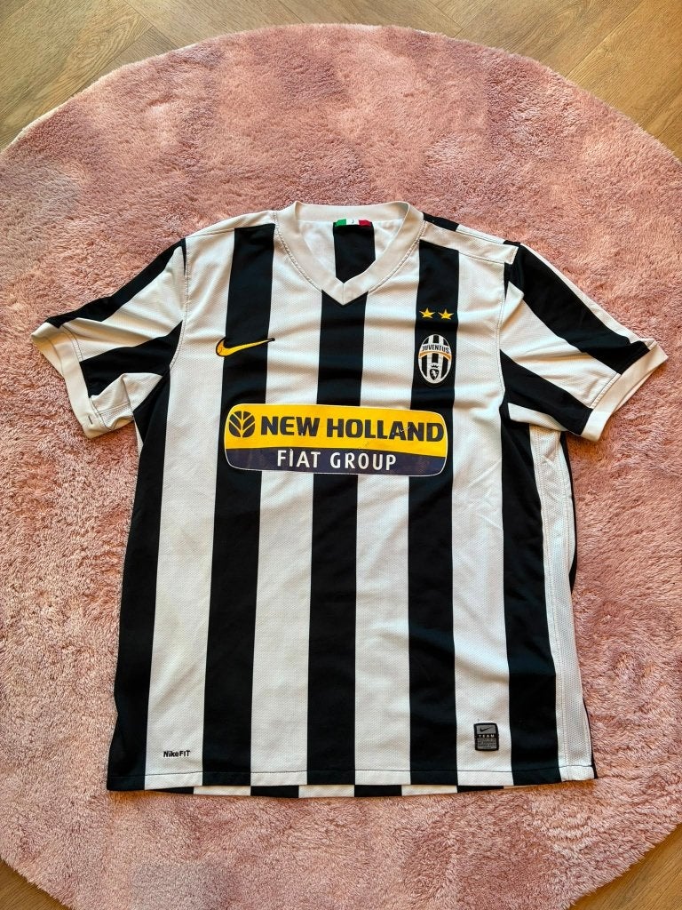 Origineel Juventus Thuisshirt 2008/2009 Nike, Maat 52/54 (L), Verzenden, Zwart, Nike