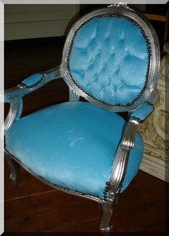 Barok Kinderstoeltje Blauw, Kinderen en Baby's, Kinderstoelen, Ophalen, Zo goed als nieuw, Overige typen