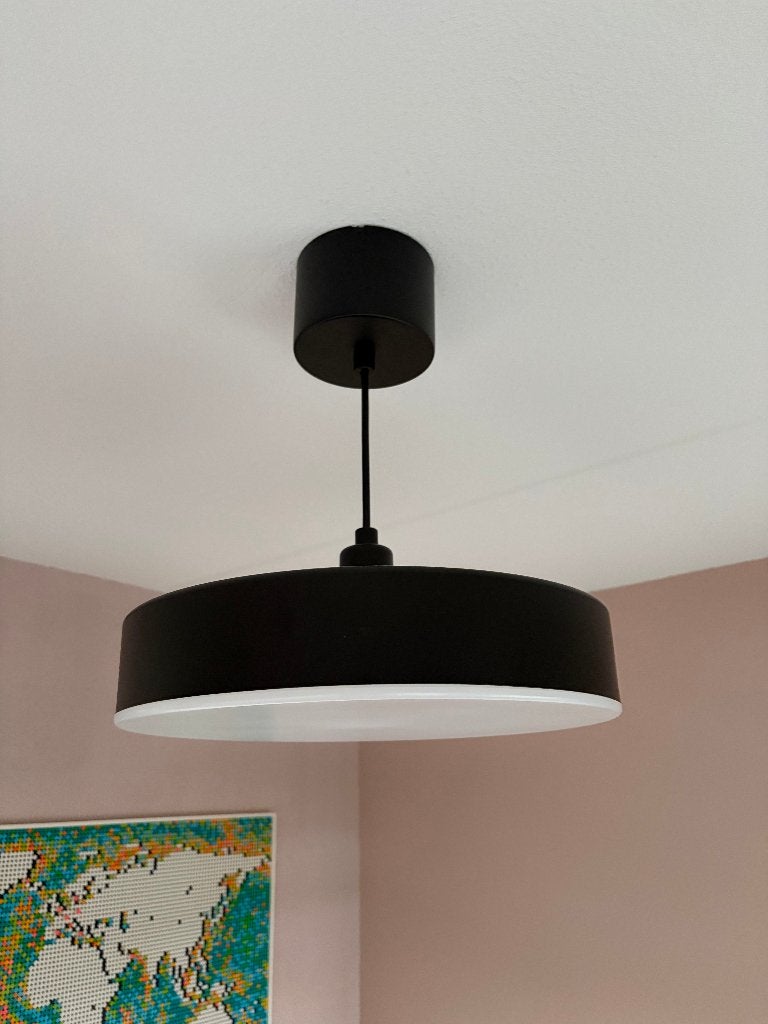 NYMANE IKEA hanglamp zwart, Ophalen, Zo goed als nieuw, Kunststof, IKEA