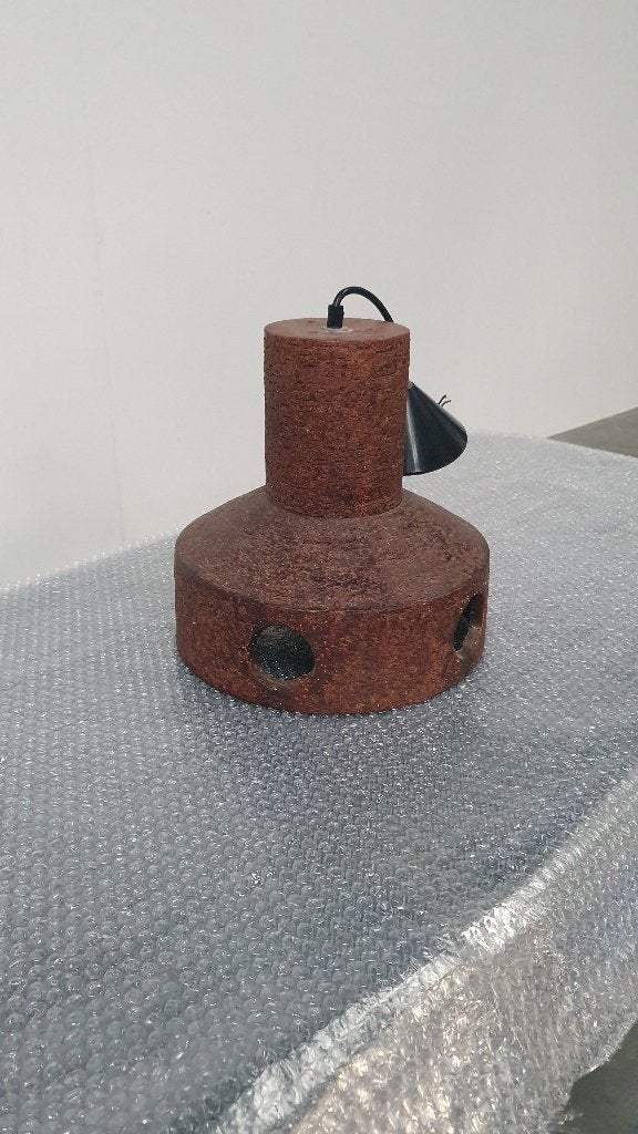 Herda vintage brutalist hanglamp lamp keramiek space age 70s, Huis en Inrichting, Lampen | Hanglampen, Ophalen, Gebruikt