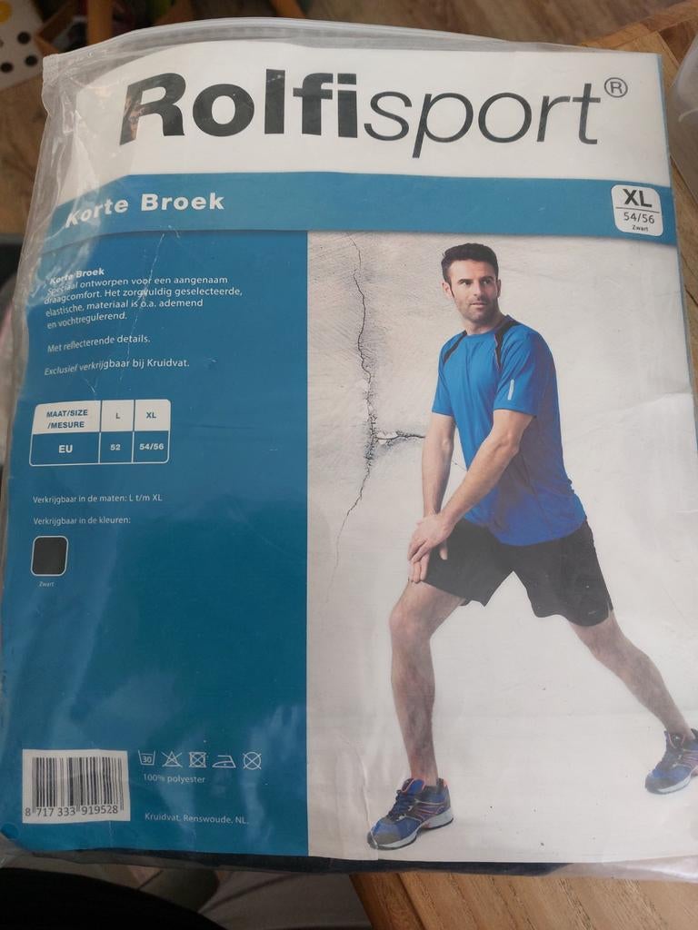 Rolfisport Korte Broek - Nieuw met reflecterende details, Zwart, Algemeen, Ophalen, Rolfisport