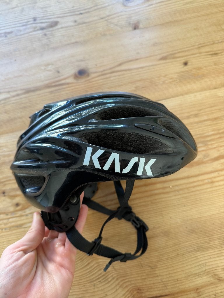 Zwarte fietshelm, Ophalen, M, KASK, Zo goed als nieuw