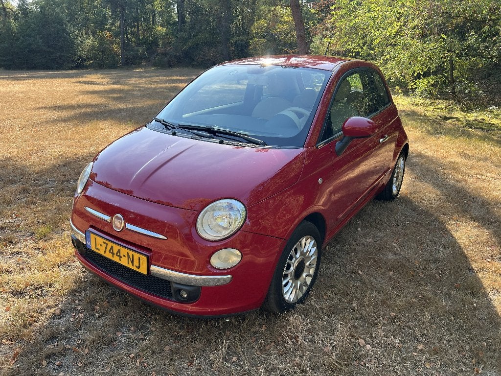 Fiat 500 1.2 C 2010 Rood, Stof, 1242 cc, 4 cilinders, 840 kg