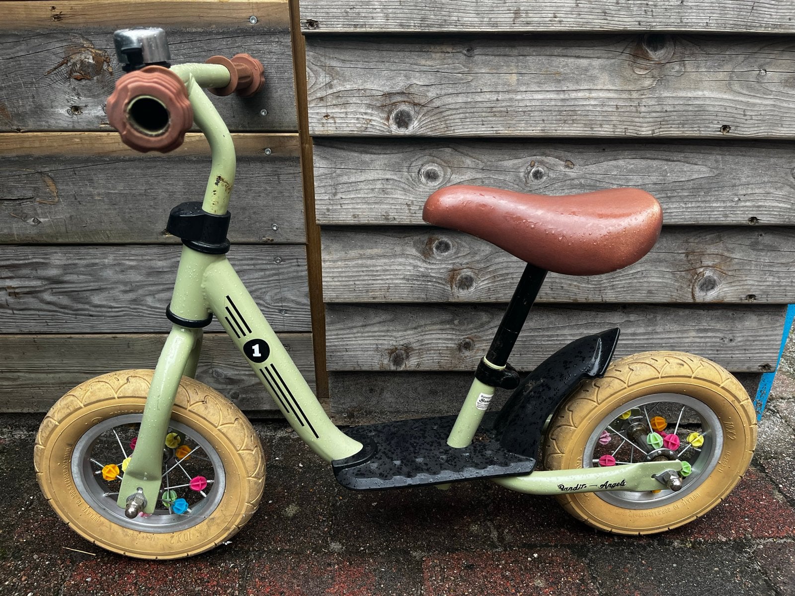 Bandits and Angels loopfiets - Groen, 10 inch, Ophalen, Gebruikt, Minder dan 16 inch