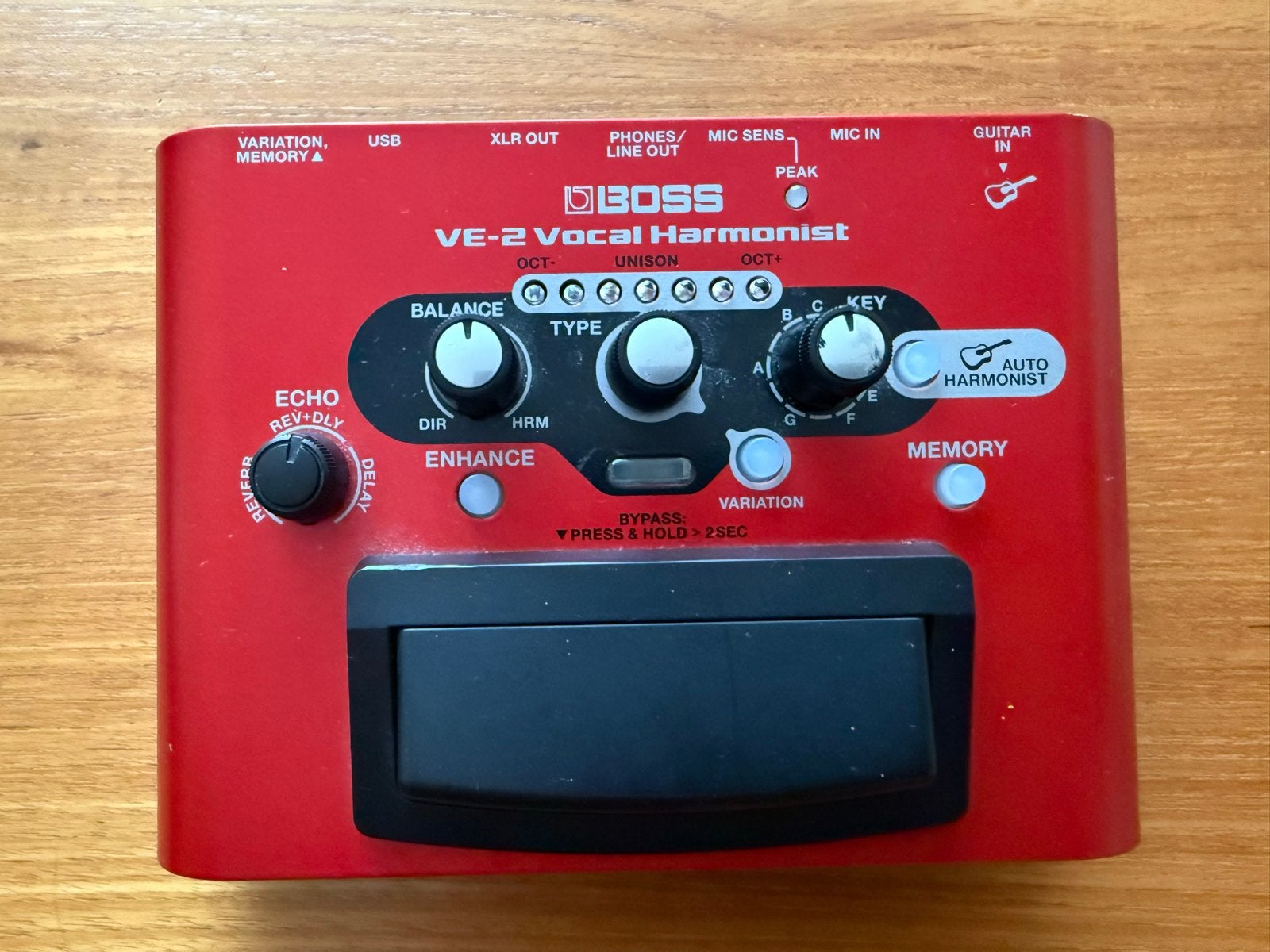 Boss VE-2 Vocal Harmonist - Perfect voor zang en gitaar, Muziek en Instrumenten, Ophalen of Verzenden, Zo goed als nieuw, Delay of Echo