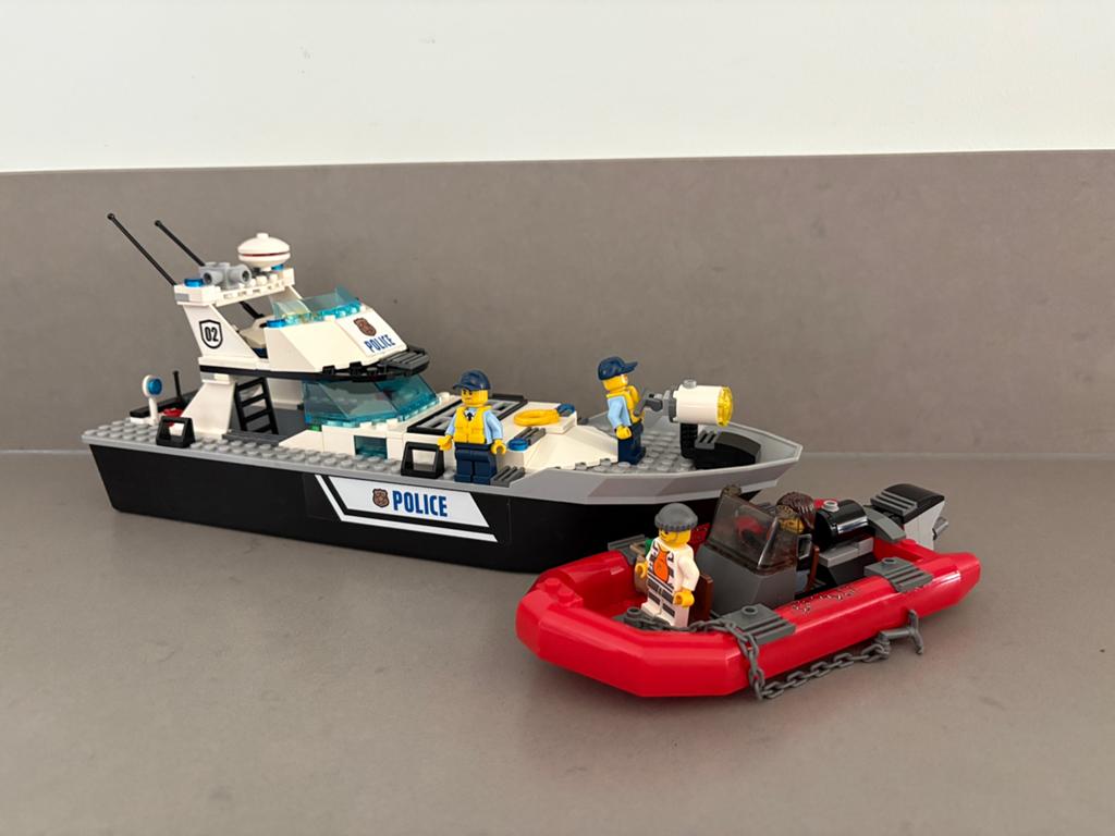 Lego 60129 police patrol boat met instructie, Compleet, Lego, Ophalen of Verzenden, Complete set