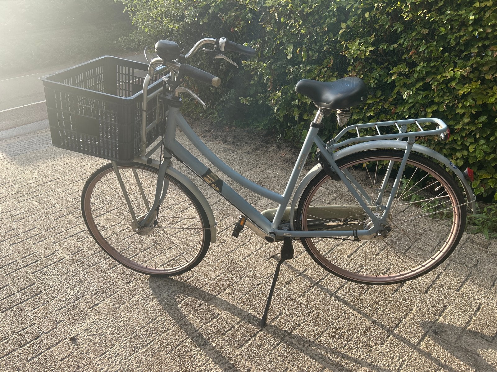 Sparta fiets, licht blauw, 7 versnellingen, gebruikt, Fietsen en Brommers, Fietsen | Dames | Damesfietsen, Sparta, Velgrem, Versnellingen