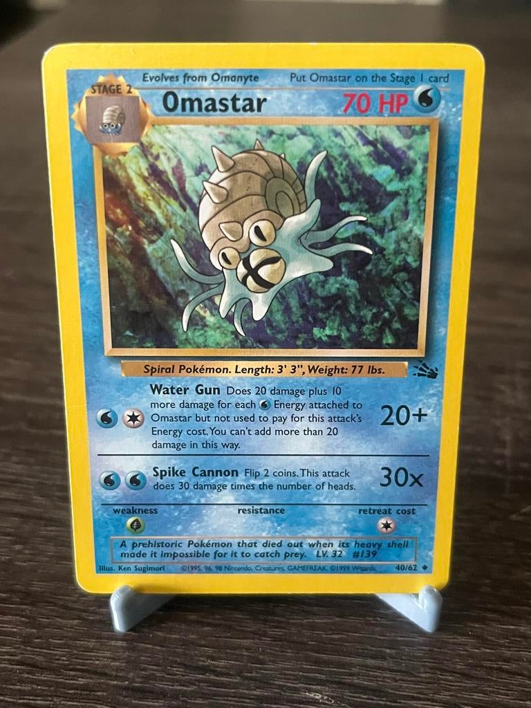 Omastar (40/62) - Fossil -EX/Good, Ophalen of Verzenden, Gebruikt, Losse kaart