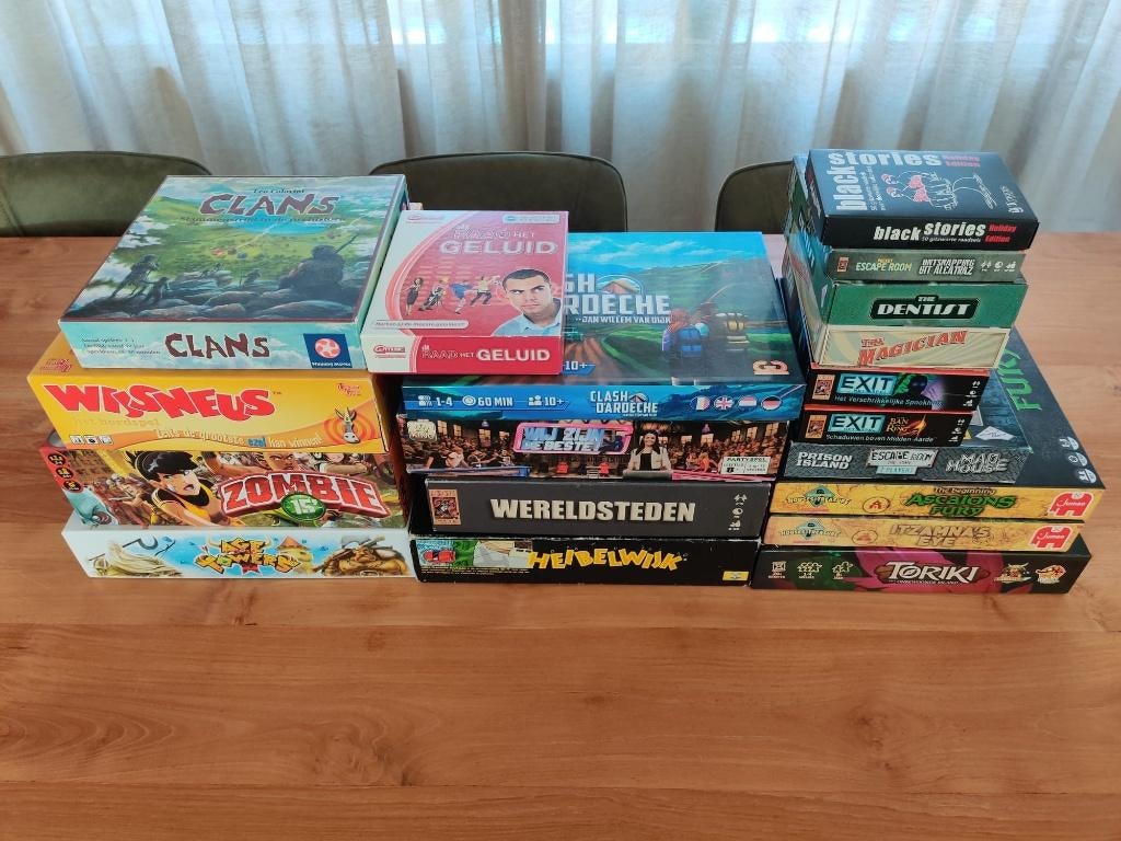 Diverse bordspellen, kaartspellen en escape rooms, Hobby en Vrije tijd, Gezelschapsspellen | Bordspellen, Vijf spelers of meer