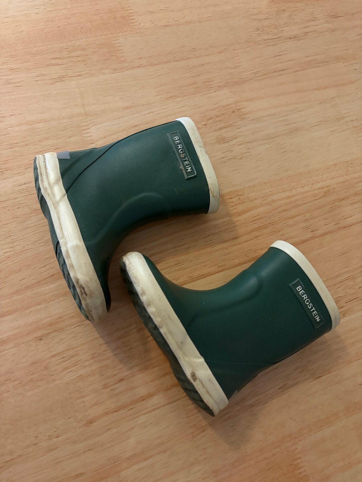 Bergstein regenlaarsjes - Groen, Kinderen en Baby's, Babykleding | Schoentjes en Sokjes, Ophalen, Gebruikt, Jongetje of Meisje