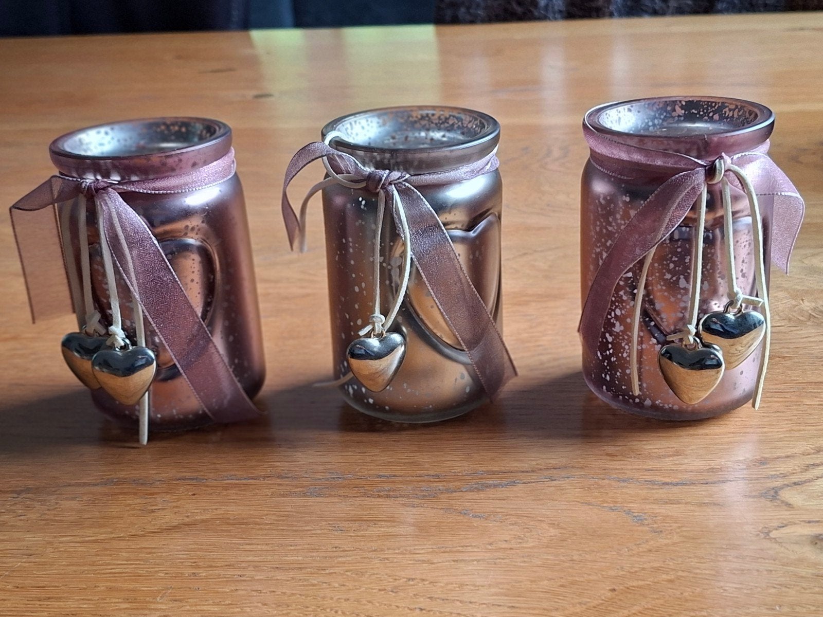 3 oud rose sierpotjes, Ophalen of Verzenden