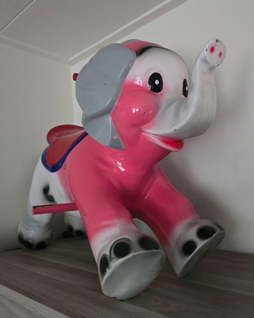 carrousel Olifant Jaren 60/70, Ophalen, Gebruikt