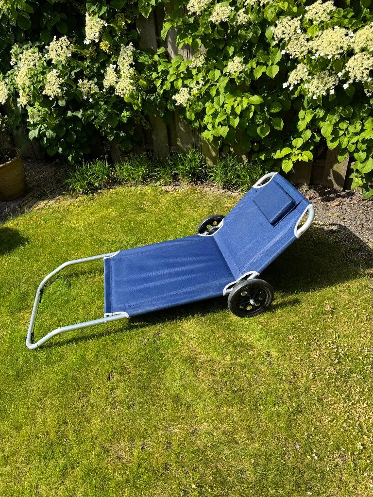 Strandstoel, Ophalen, Gebruikt, Aluminium, Inklapbaar