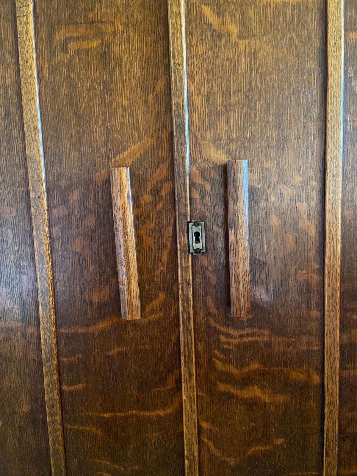Art Deco kastje televisiemeubel, Ophalen, Eikenhout, Zo goed als nieuw, Minder dan 150 cm