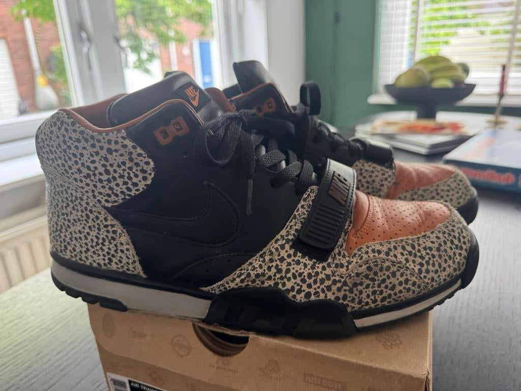 Nike Air Trainer 1 Safari (2012) 12 us, 46 eur, Kleding | Heren, Schoenen, Ophalen of Verzenden, Gedragen, Overige kleuren