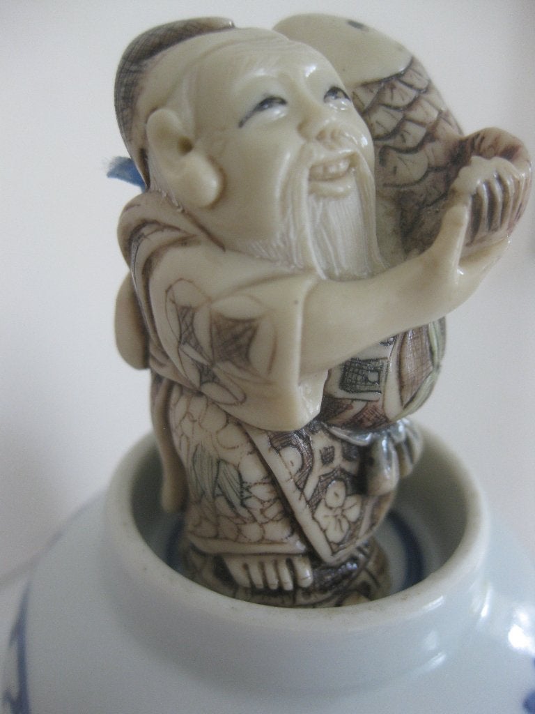 Netsuke, Natuurlijk materiaal, Beige, Ophalen of Verzenden, Netsuke