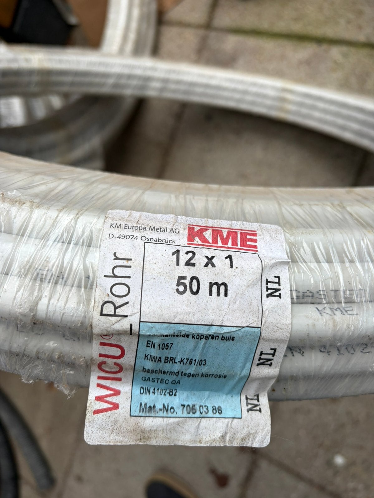 Wicu buis koper, Overige materialen, 6 meter of meer, Overige typen, Nieuw