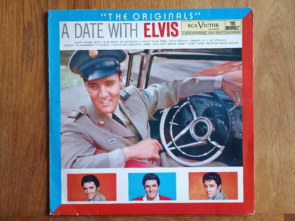 Elvis Presley - A Date With Elvis, LP, Gebruikt, Pop, Overige formaten