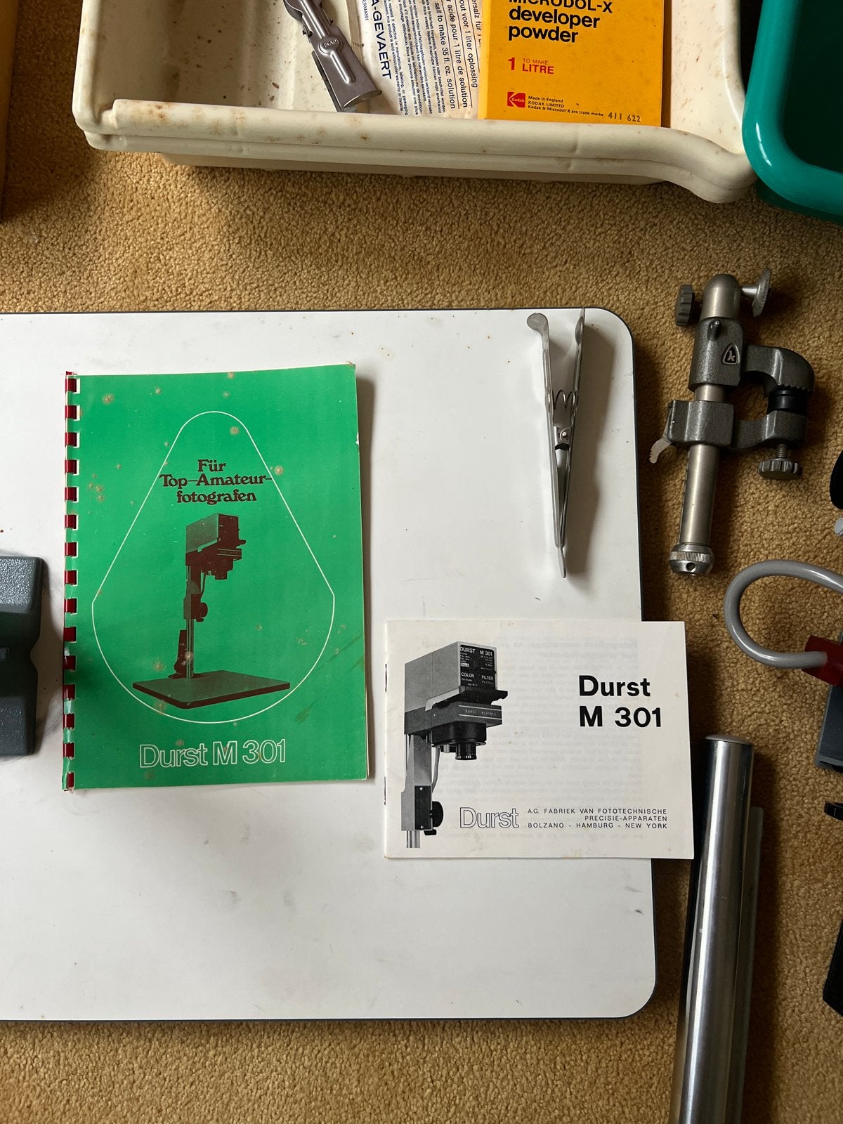 Durst M 301 Doka set met accessoires, Audio, Tv en Foto, Fotografie | Doka Toebehoren, Ophalen of Verzenden, Gebruikt, Complete dokaset