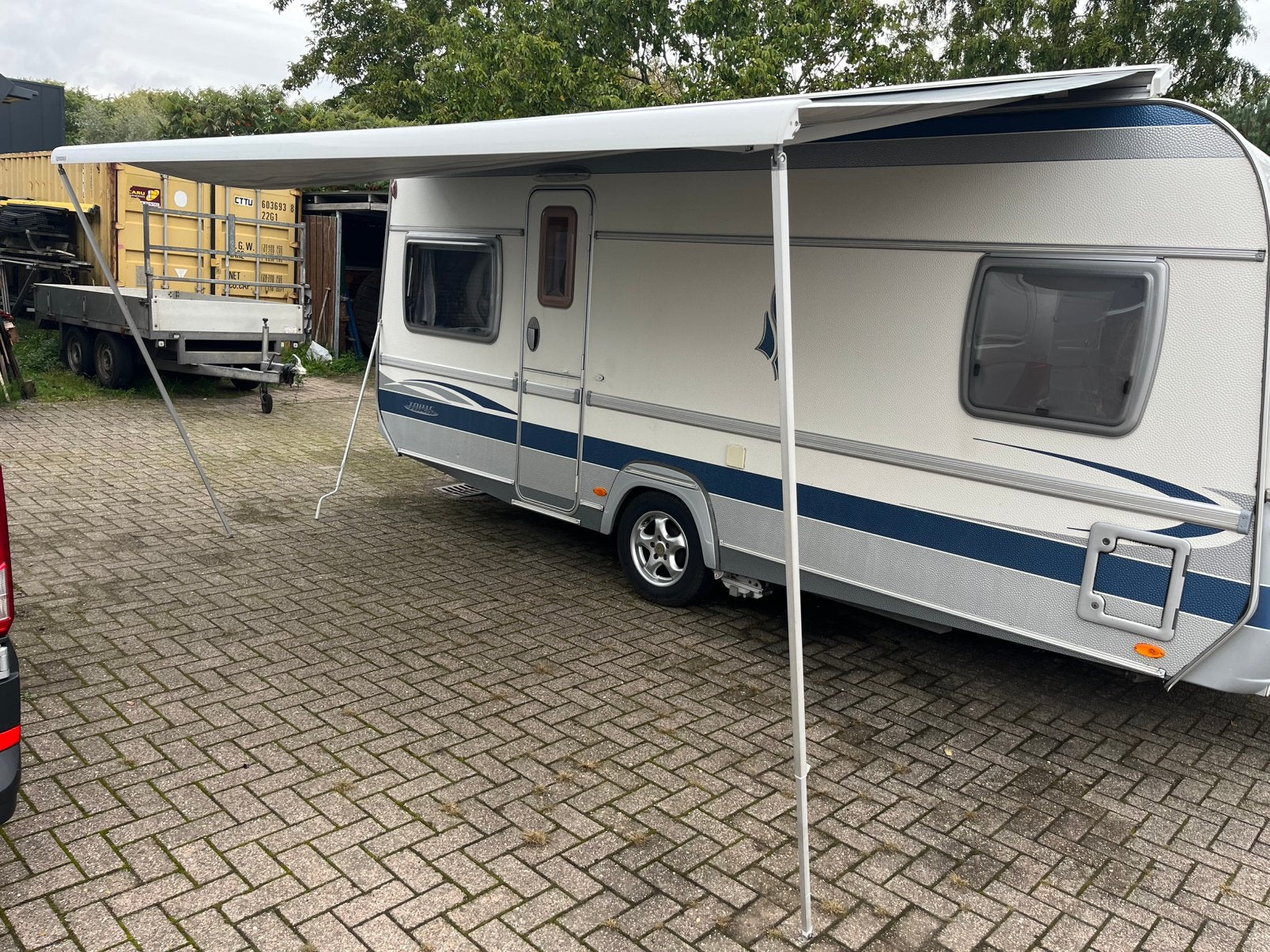 Prostor luifel 450cm voor onderdelen thule omnistor cassette, Ophalen, Gebruikt