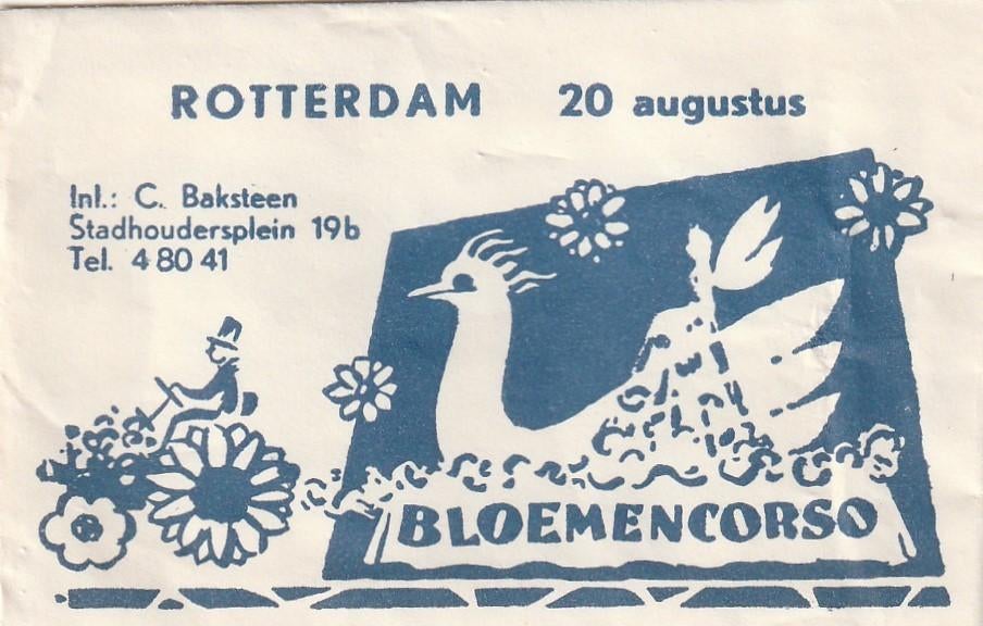 Suikerzakje #1290 : Bloemencorso Rotterdam, Verzenden, Nederland