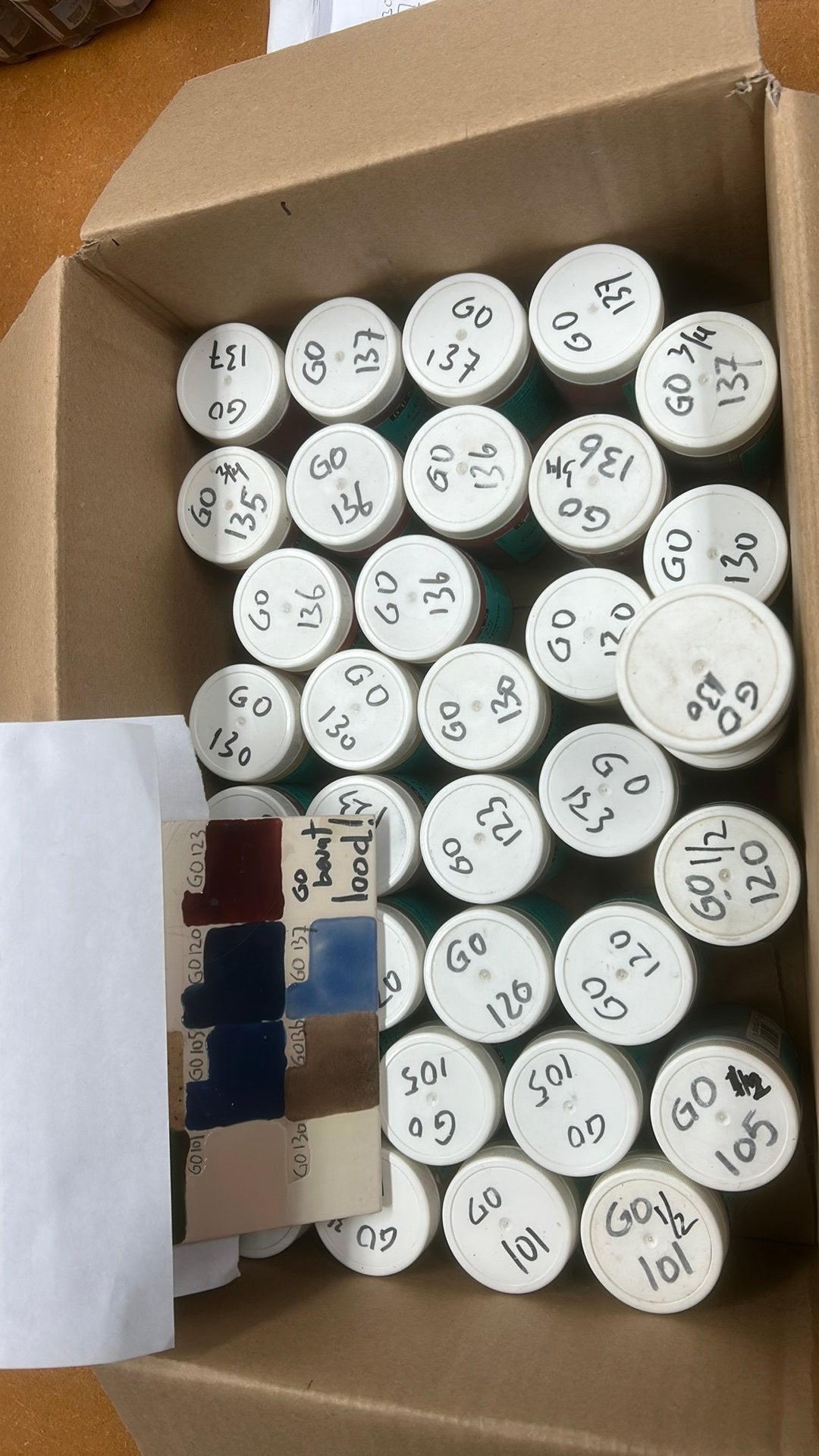 34 Duncan GO gallery opaque glaze potjes, Hobby en Vrije tijd, Pottenbakken, Ophalen of Verzenden, Zo goed als nieuw